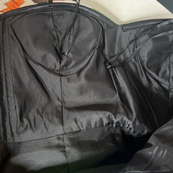 Ellen Tracy Sz 4 Strapless Sweetheart Neck Floral Printed Full Gown - Picture 8 of 8